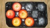 Plastic Fruit Tray for apple,black,12#