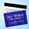 Plastic magnetic strip loyalty card