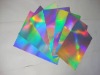 Rainbow metallized paper