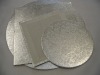 Round, retangle cake boards, silver foil laminated, smooth edges