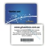 Silkscreen printing plastic member card