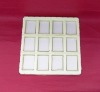 Square Plastic  Packaging Trays With Compartment
