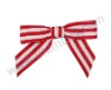 Stick-on bows,stripe ribbon bow,christmas gift bow