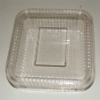 Transparent plastic cake box with lid