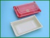 White plastic blister tray for Food & Fruits packaging