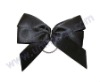 black satin ribbon butterfly bow with elastic loop for bottle decoration