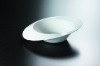 ceramic egg shape soup bowl with rimH3377