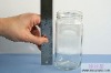 clear glass honey jar