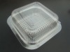 Clear plastic food packaging