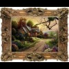 decorational wall 3d lenticular picture with frame