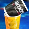 disposable hot coffee drink paper cup