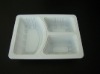 disposable plastic lunch box with compartment