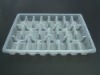 Disposable plastic tray for food