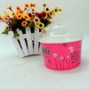 disposable yogurt container with lid