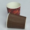 eco-friendly embossed hot paper cup