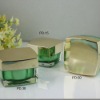 Empty Square Acrylic jars with solid ABS cap