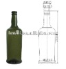 glass bottle in dark green