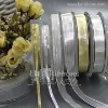 Gold And Silver Metallic Ribbon for Decoration.