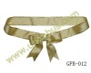 gold bow made of metallic ribbon, bow for gift box decoration, gift wrap bow, paper box decoration bow, gold ribbon with bow