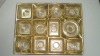 gold easter plastic tray for chocolate with 12cavities