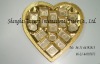 gold ester plastic tray for chocolate with 15 cavities