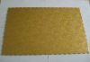 gold scalloped rectangular cake card board