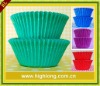 Greaseproof electric green cupcake liner