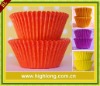 Greaseproof orange cupcake liner