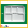 High Quality 5 Compartment Pulp Paper Tray for Food&Fruit
