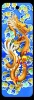 High quality lenticular cards with dragon for greeting
