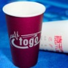 hot coffee single wall paper cup