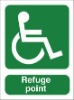 hot!! Disabled-refuge-point silk screen printing Acylic Sign
