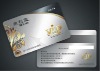 magnetic stripe card with gold or sliver magnetic strip