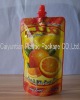 orange juice spout stand up pouch