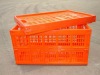Orange Plastic Mesh Foldable Container