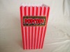 plastic popcorn cups/square popcorn buckets/disposable popcorn containers