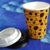 printed ripple wall paper hot cup