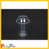promotional no toxic plastic 12oz PET cup with dome lids