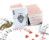 promotional poker playing card with wax lamination
