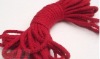 Red braided cotton rope