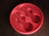 red flocked PS blister tray