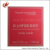 Self adhesive clear paper sticker for body wash