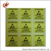 Self adhesive OEM paper warning security label