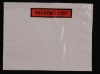 Self-adhesive packing list envelope