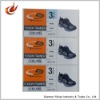 Self adhesive sporting paper shoe labels