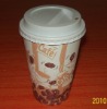 single wall paper coffee cup with lid