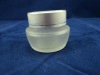 small cosmetic cream glass jar