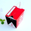 square bottom food container with handle