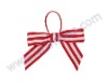 stripe ribbon decorative bow with elastic stretch loop,christmas promotion