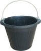 strong rubber cement mixer,8L black rubber pail